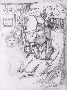 Unfinished On Spec Drawing for The Fairy Tear by PapaDave Barry -- This  Illustration (c) 2001 by Toni Donelow Stewart, all rights reserved.